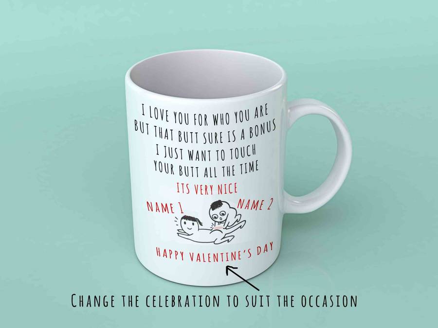 I love you for who you are coffee mug