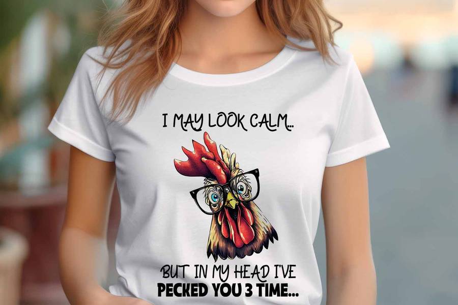 I may look calm Ladies T-shirt