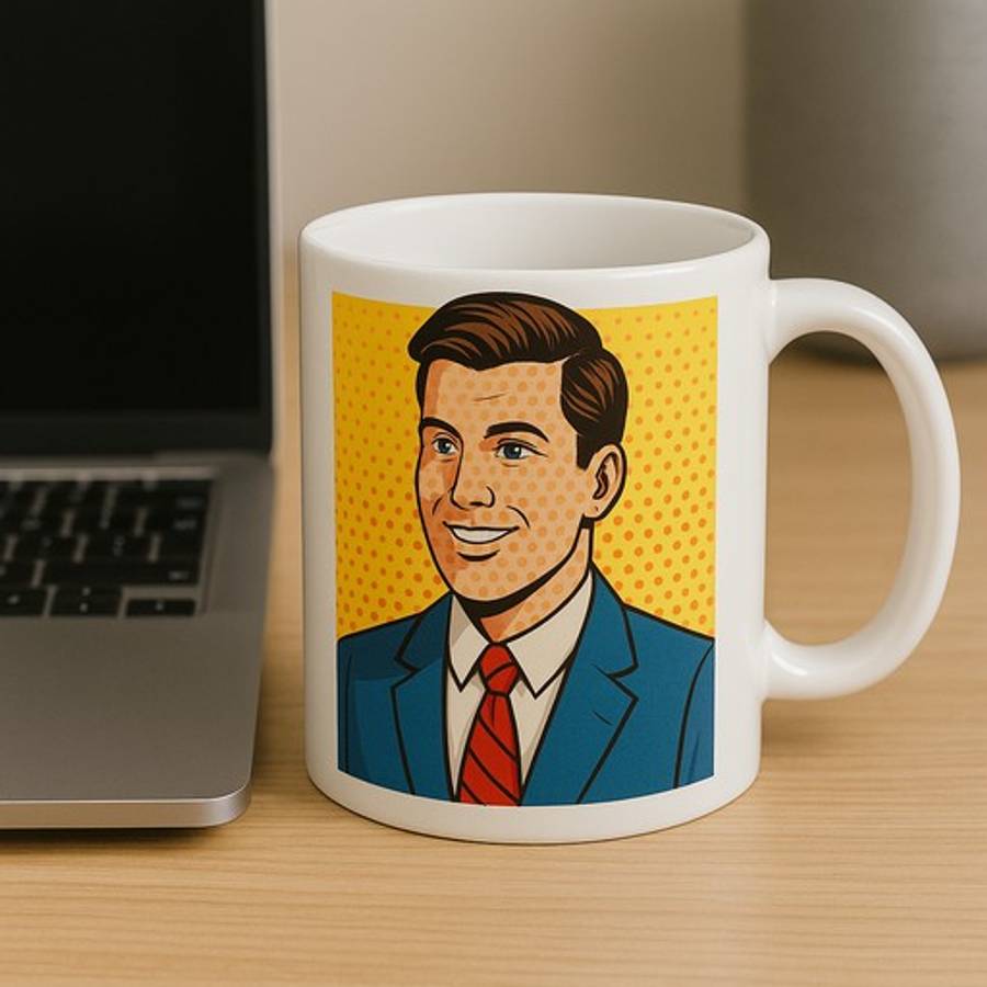 Personalised Mug Cartoon South Africa  Custom Portrait Gift