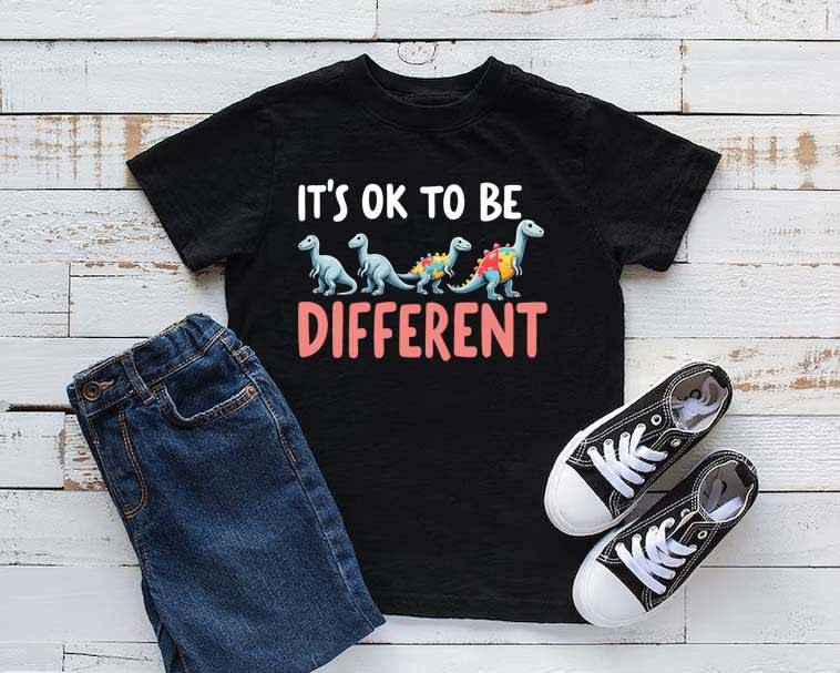 Its OK to Be Different Dino T-shirt
