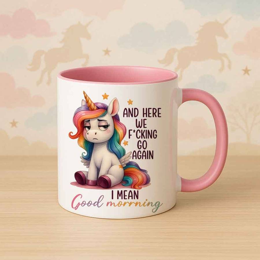 Grumpy Unicorn Good Morning Mug