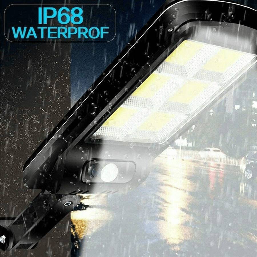 300W COB LED Solar Street Light 2 Pack