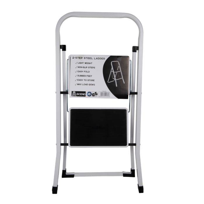 A-SCEND 2 STEP LADDER WITH NON SLIP STEPS