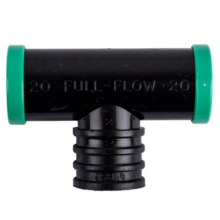 FULL FLOW FEMALE COMBINATION TEE 25MM X 1/2 IN.