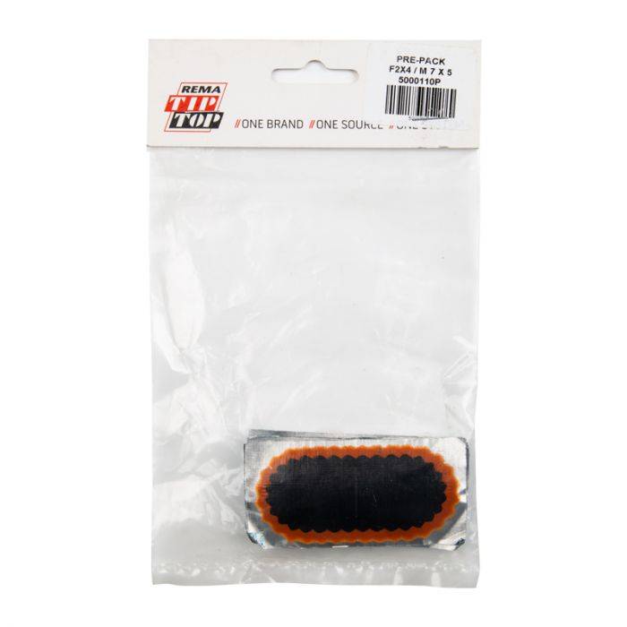 BULK PACK 5 X REMA TUBE PATCH OVAL 5XF2 50X25MM