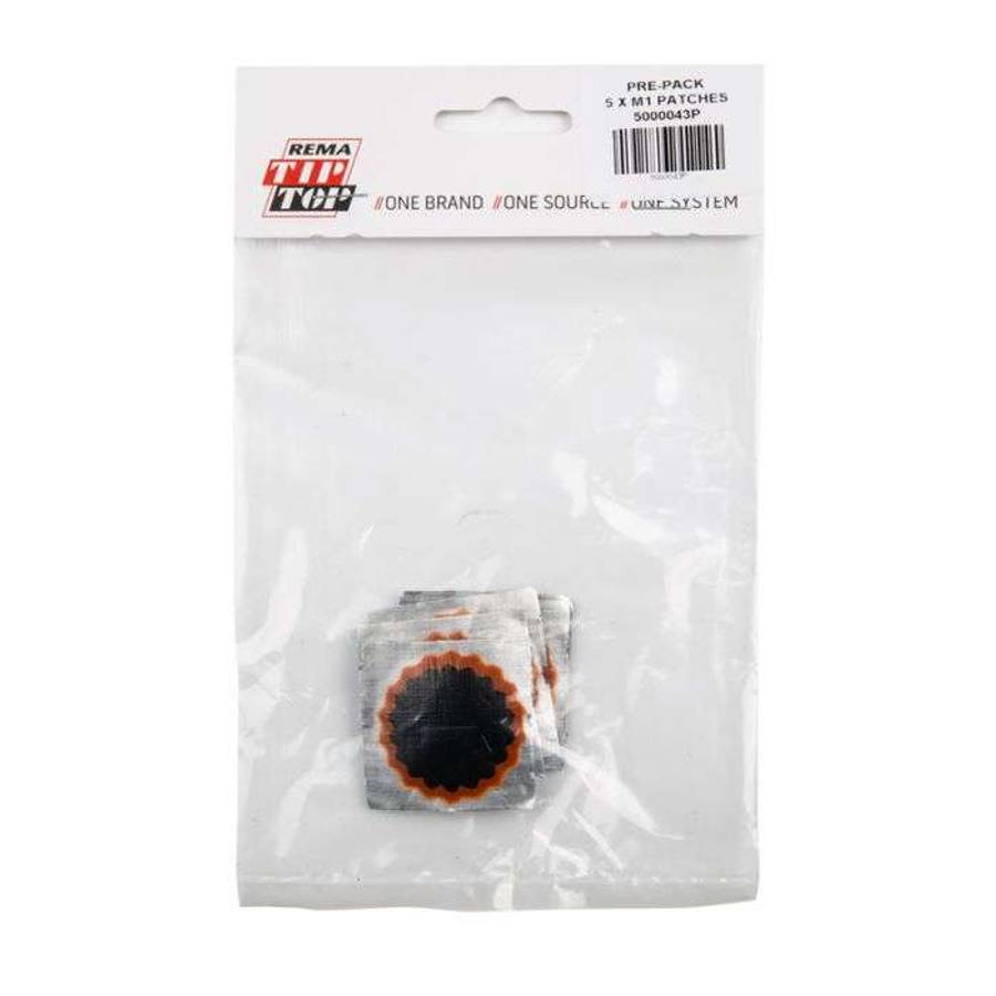 BULK PACK 5 X REMA TUBE PATCH KIT ROUND 5XNO1 37MM