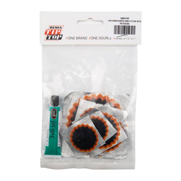 BULK PACK 5 X REMA TUBE PATCH KIT ROUND 2XNO3.1XNO4