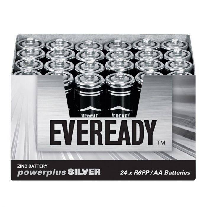 BULK PACK 24 X EVEREADY BATTERY R6PP AA CELL TRAY
