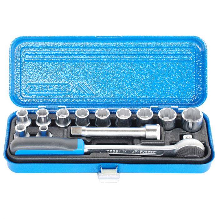 GEDORE BLUE SOCKET SET 14 PCE D19 HMZ METRIC
