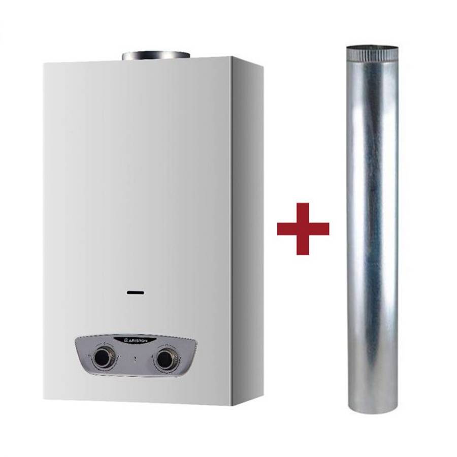 GEYSER GAS ARISTON FAST R ONM 14 LPG +FLUEPIPE