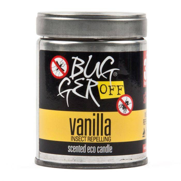 BULK PACK 6 X BUGGER OFF ECO SCENTED CANDLE VANILLA