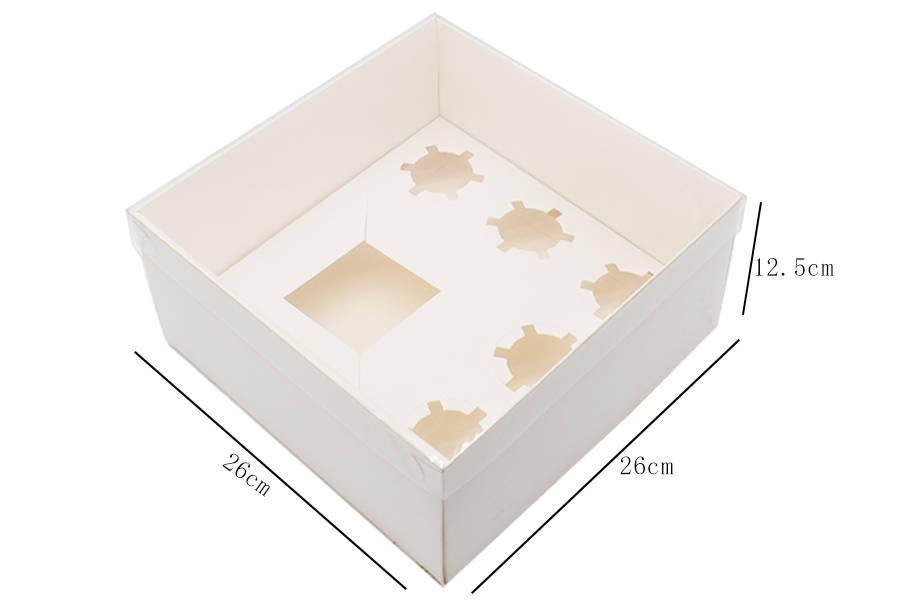 Cupcake Dessert Wrapper Box with Clear Window - 5 Pack