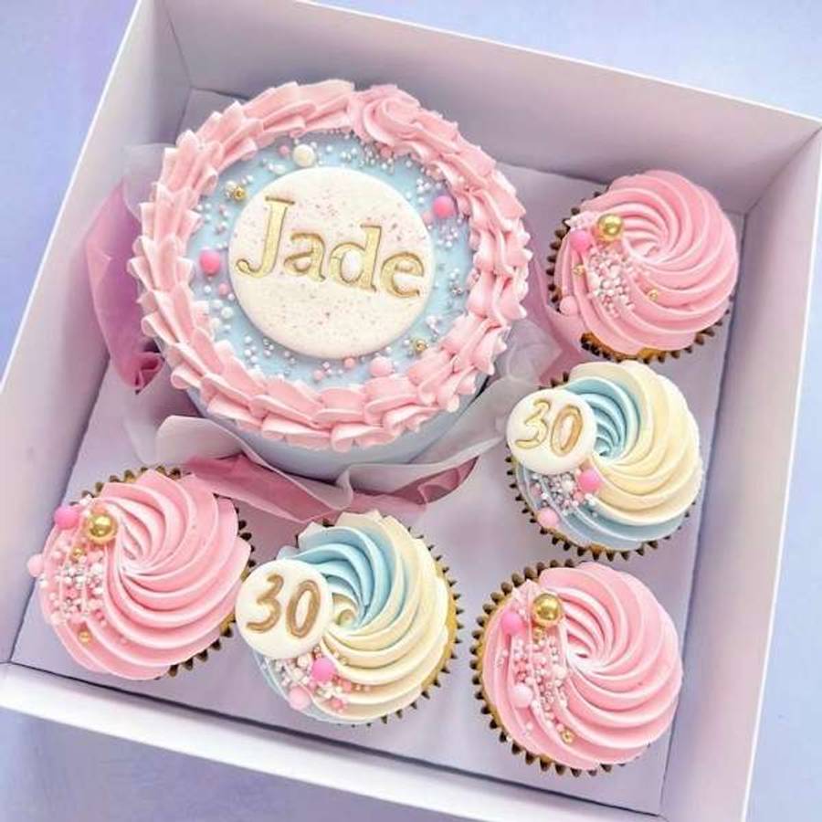 Cupcake Dessert Wrapper Box with Clear Window - 5 Pack