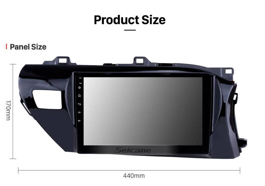 Head Unit For Toyota Hilux 2015-2022 With Wireless Apple CarPlay And Android Auto