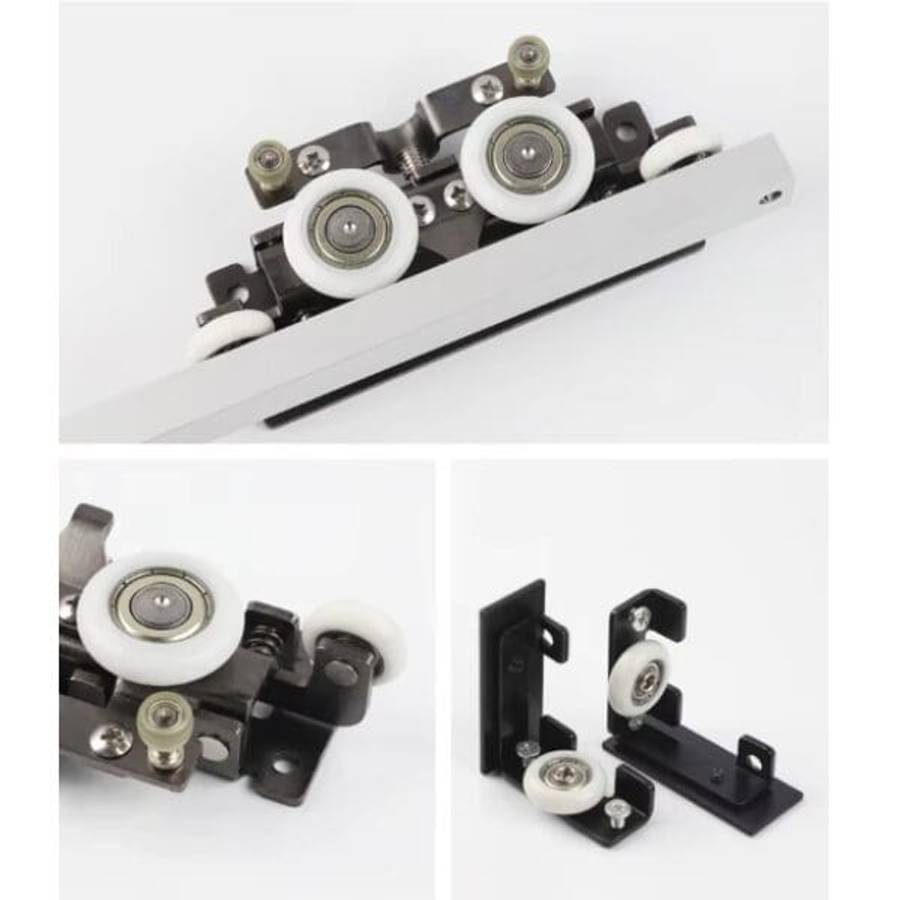 Concealed Sliding Door Track Set  1.2m Ghost Door System with Soft Closing Feature