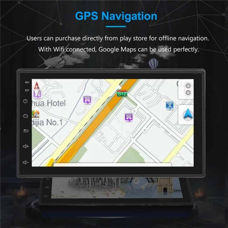 Universal 7inch Android Car GPS Navigation Bluetooth CarPlay Android Auto 2-32 GB