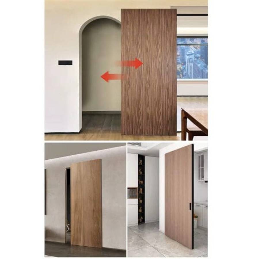 Concealed Sliding Door Track Set  1.2m Ghost Door System with Soft Closing Feature