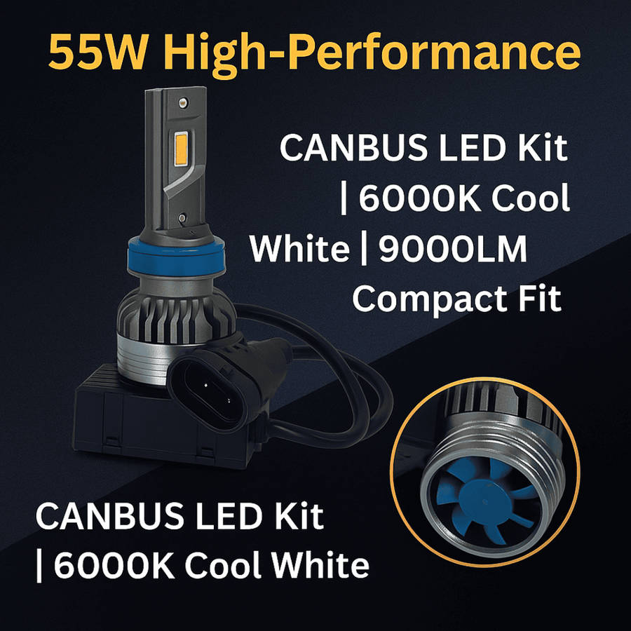 D18 H11 LED Headlight Bulbs Canbus Kit - Set of 2