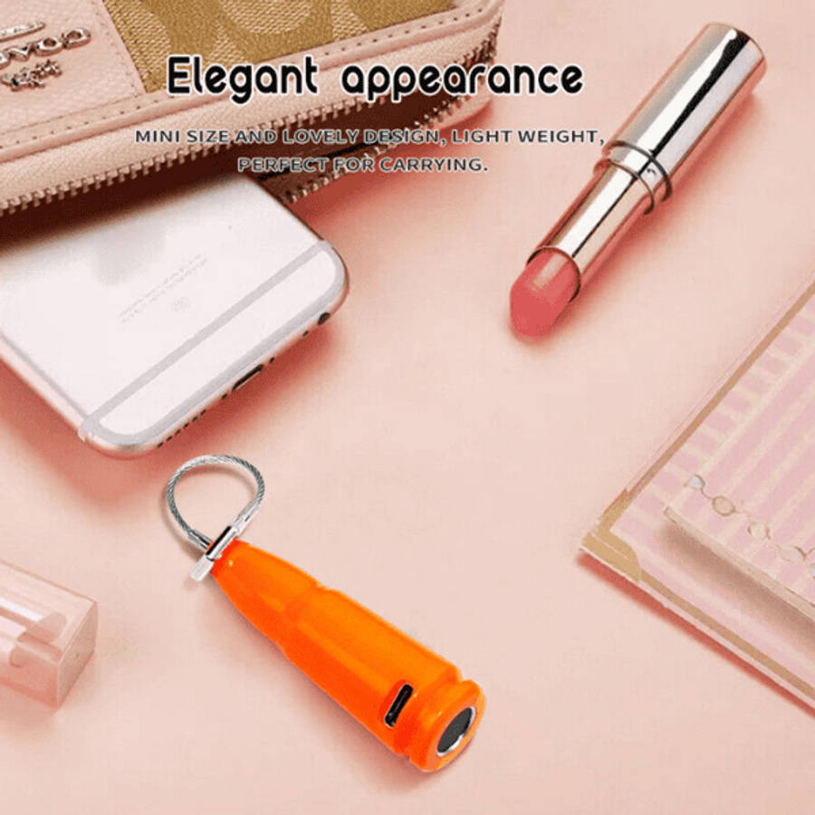 Anti-theft Smart Mini Fingerprint Padlock - T01 (Orange)