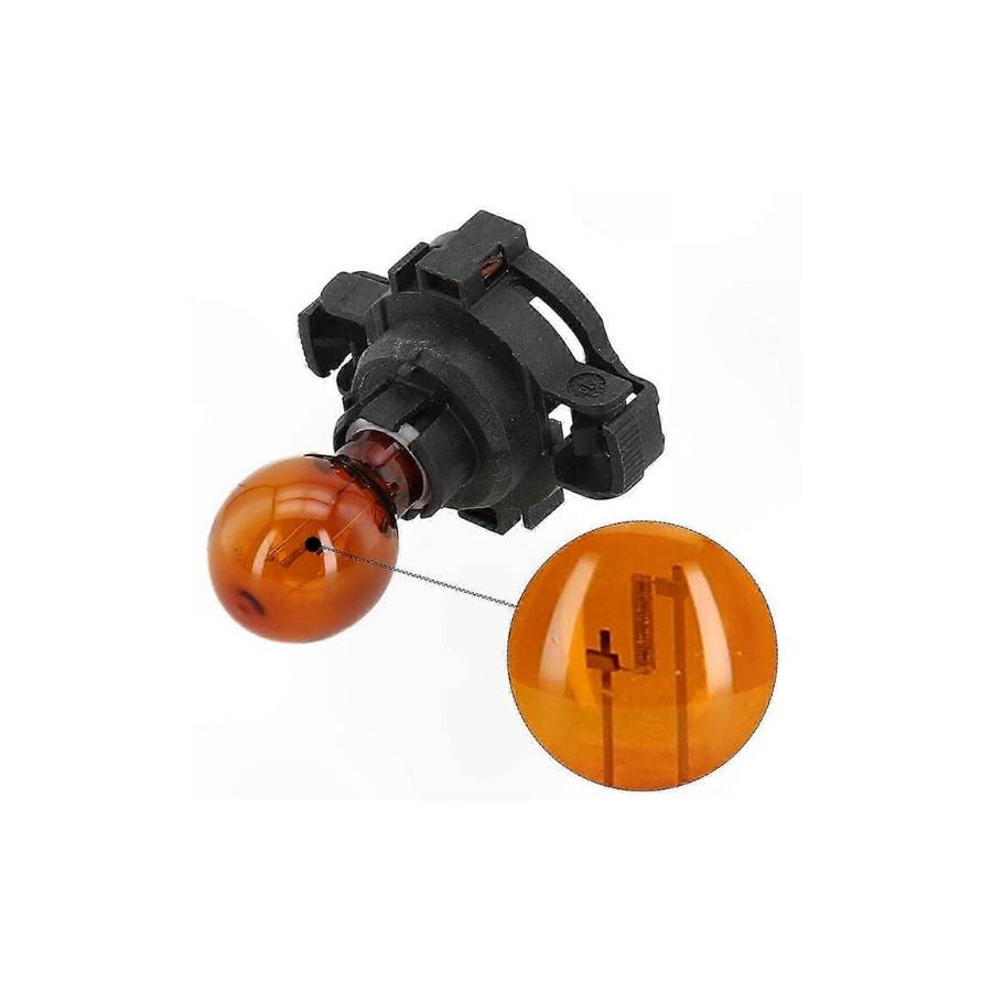 Car Turn Signal Light with Bulb Socket  PY24W 12V 4300K | OEM 1300610092 (SET)