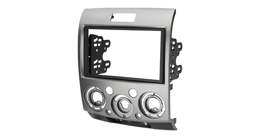 Mazda BT50 2Din Silver Trimplate