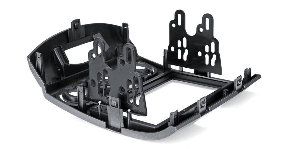 Mazda BT50 2Din Silver Trimplate