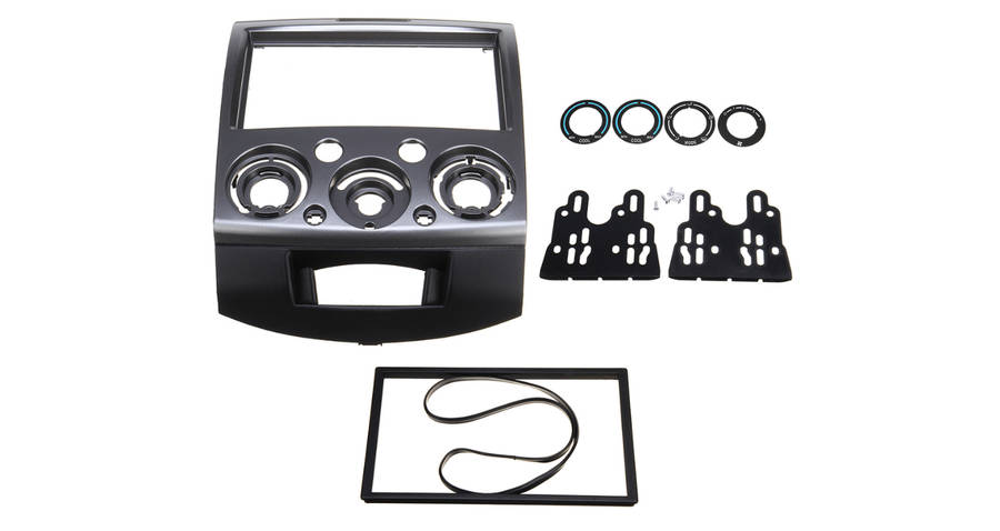 Mazda BT50 2Din Silver Trimplate