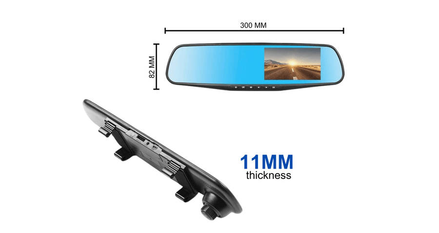 Blackspider Bs604dvr Rearview Mirror With Dvr And Rear Camera