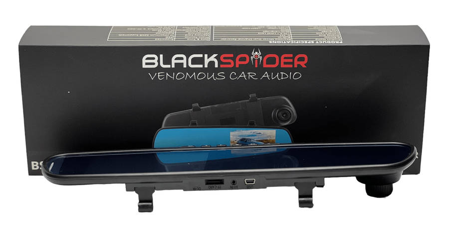 Blackspider Bs604dvr Rearview Mirror With Dvr And Rear Camera