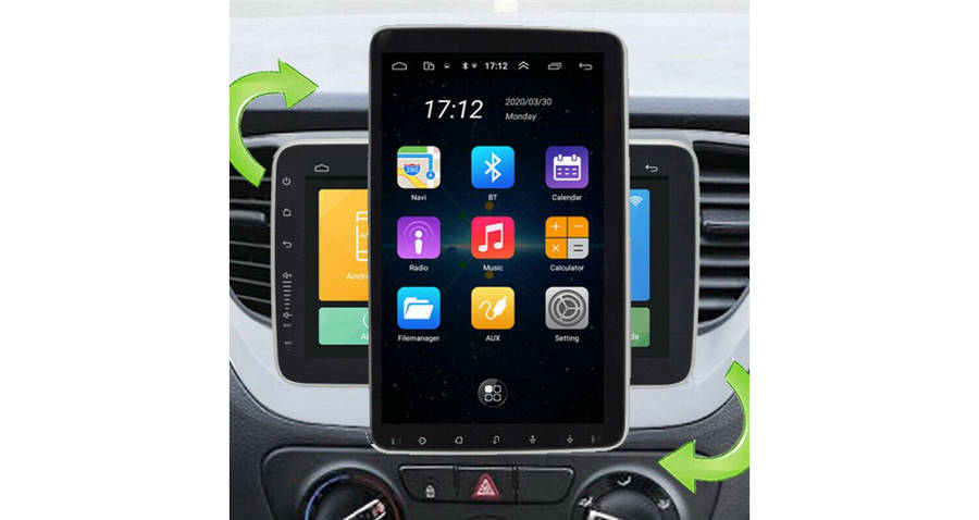 Blackspider MFN101DD 10.1" Android Rotate 2Din Radio