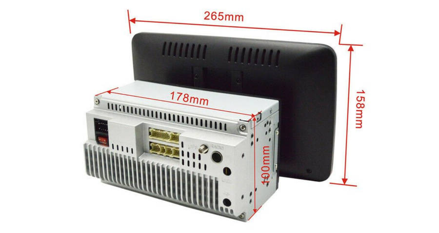 Blackspider MFN101DD 10.1" Android Rotate 2Din Radio