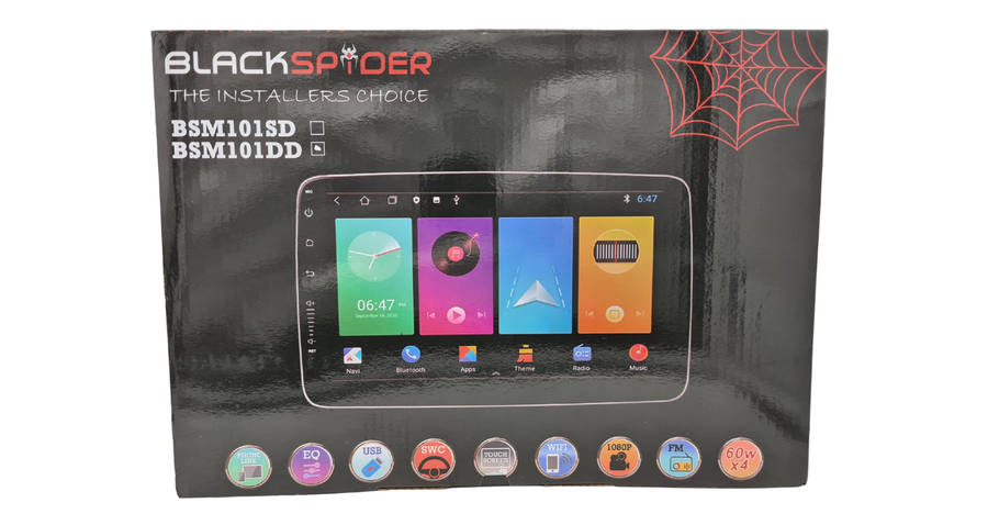 Blackspider MFN101DD 10.1" Android Rotate 2Din Radio