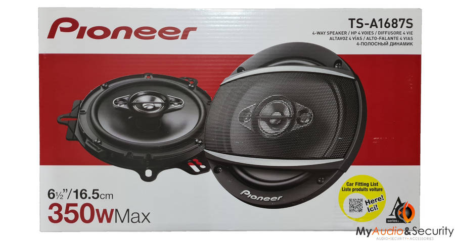 Pioneer TS-A1687S 6.5" 350W 4-Way Speaker
