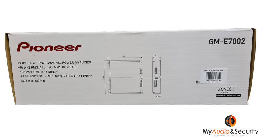 3-1119 PIONEER GM-E7002 2 CHANNEL 2X7000W AMP