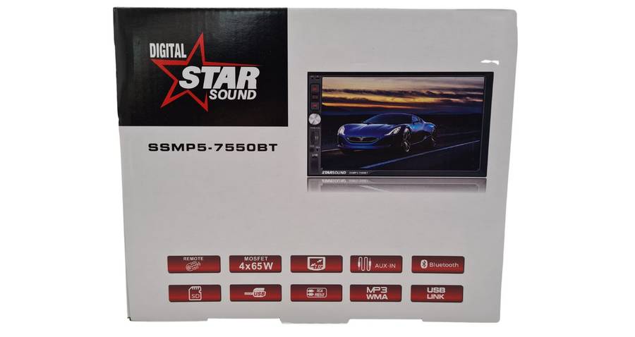 Starsound SSMP5-7550BT 7" MP5 D/Din Radio