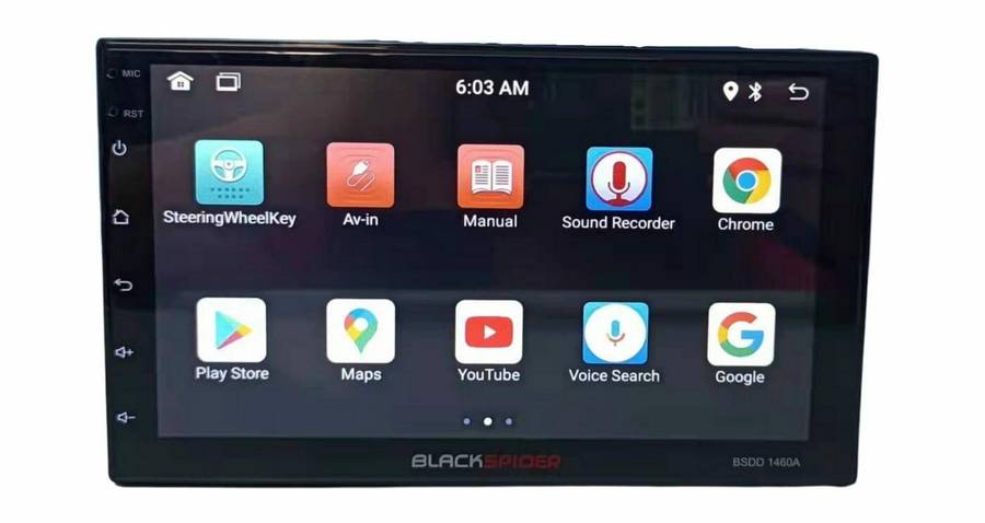 Blackspider BSDD1460A 2Din Wireless Apple CarPlay Android Auto Radio