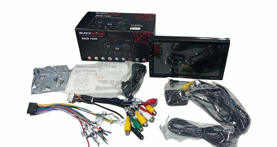 Blackspider BSDD1460A 2Din Wireless Apple CarPlay Android Auto Radio