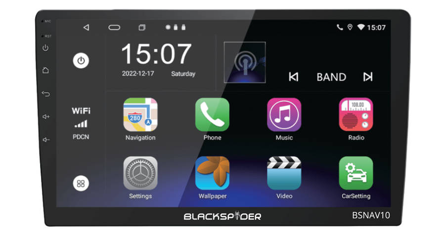 Blackspider Bsnav10 10.1 Wireless Apple Carplay Android Auto Radio