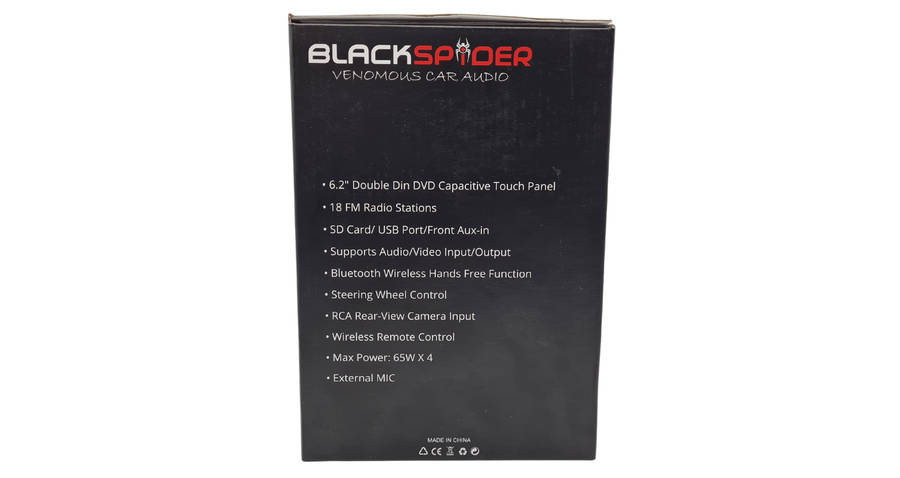 Blackspider BSDD2630DVD 2Din CD DVD BT AUX Radio