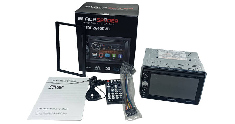 Blackspider BSDD2640DVD 2Din CD DVD BT AUX USB Radio