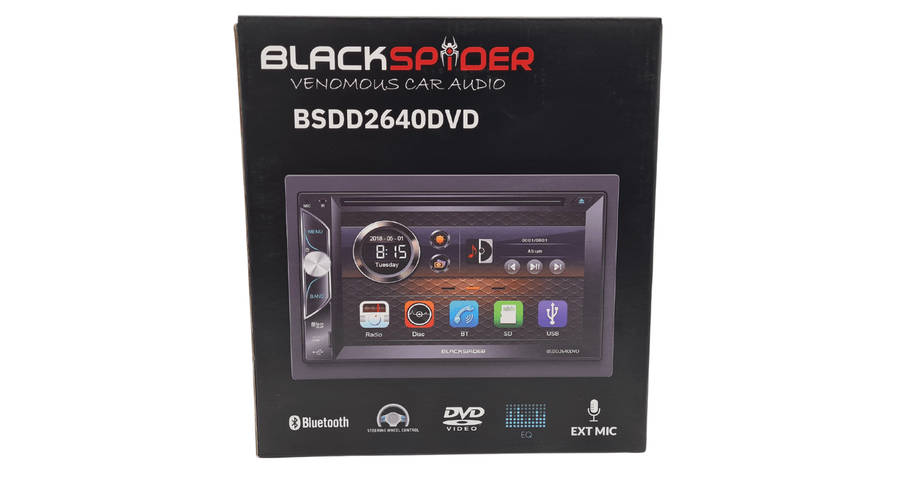 Blackspider BSDD2640DVD 2Din CD DVD BT AUX USB Radio
