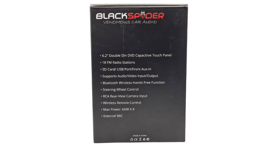 Blackspider BSDD2640DVD 2Din CD DVD BT AUX USB Radio