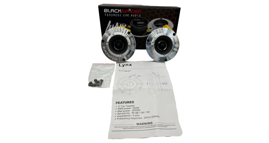 Blackspider Lynx 4" 2500W Aluminium Bullet Tweeter