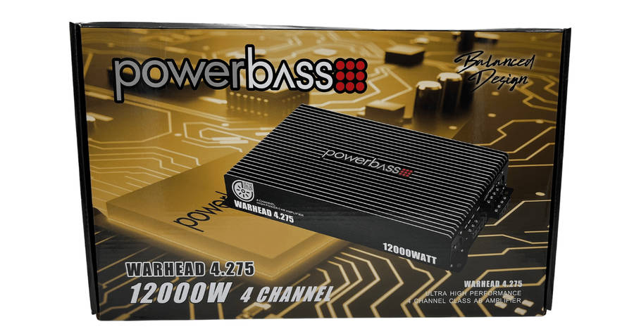 Powerbass Warhead4.275 12000W 4 Channel Amplifier