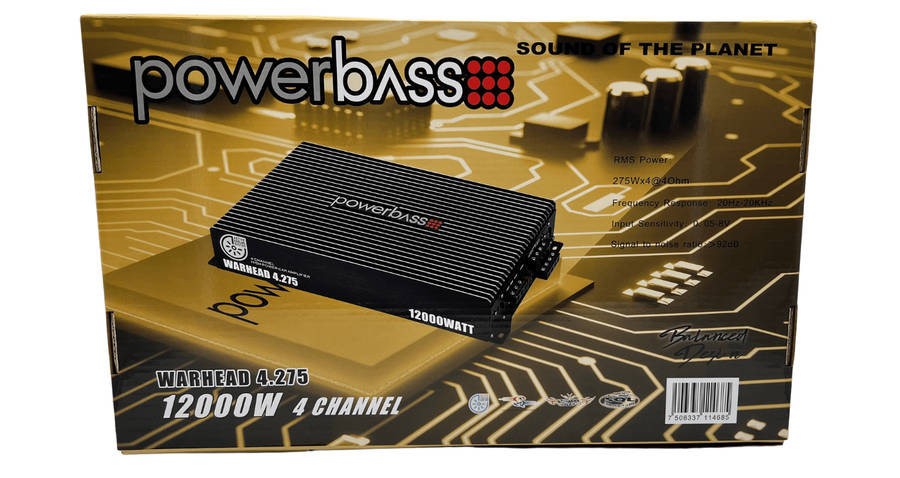 Powerbass Warhead4.275 12000W 4 Channel Amplifier