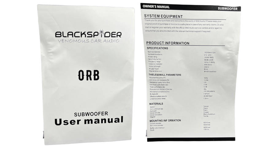 Blackspider Orb 12" 7000W DVC Subwoofer