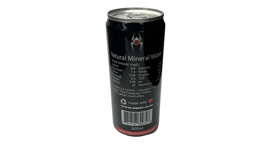 Blackspider Natural Mineral Water 300ml