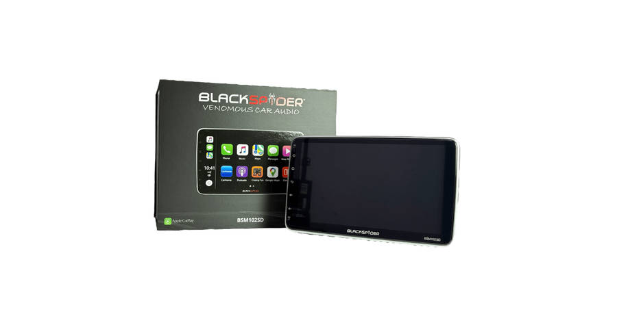 Blackspider Bsm102sd 10.1 Wireless Apple Carplay And Android Auto 1Din Rotate Radio