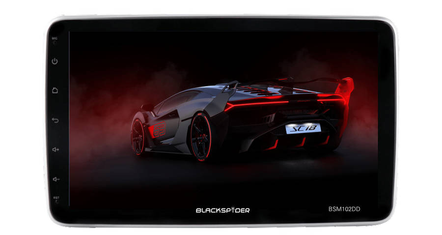 Blackspider Bsm102dd 10.1 Wireless Apple Carplay And Android Auto 2Din Rotate Radio