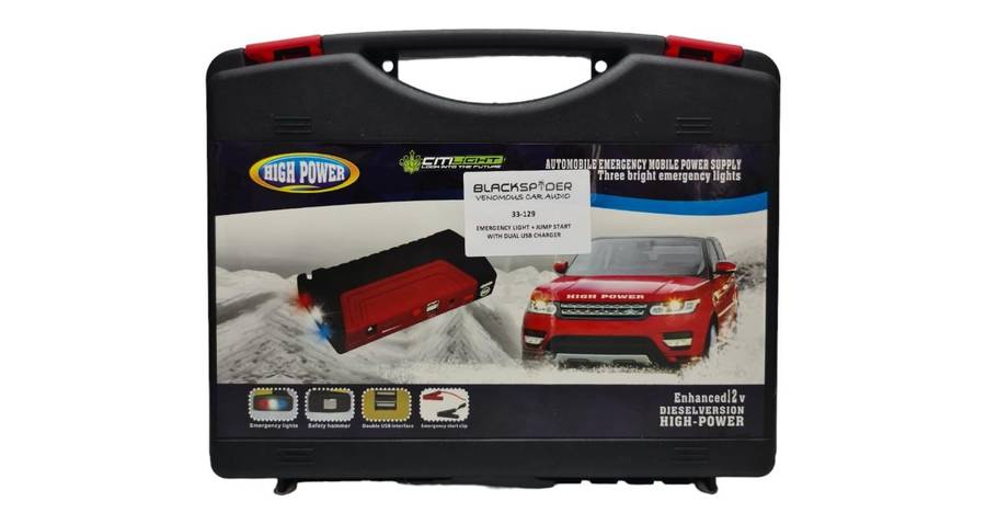 Emergency Light + Jump Start Power Supply with 2USB Port